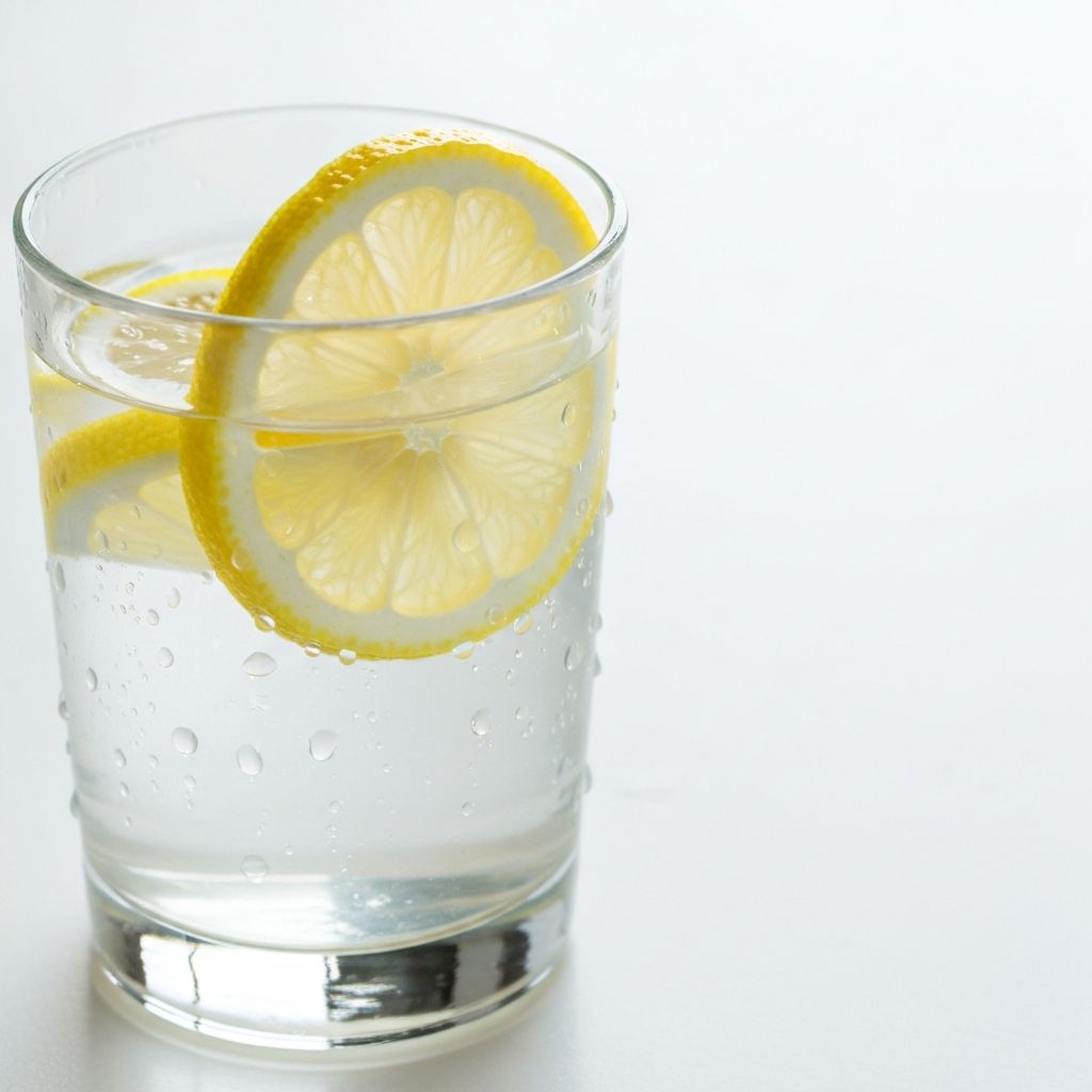 Fresh water with lemon